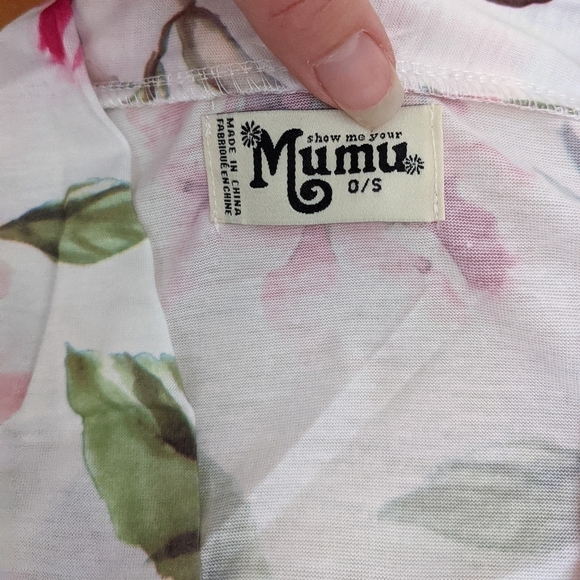 Show ME YOUR MUMU brie robe peonies floral print os - Picture 12 of 16